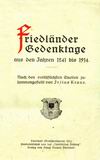 Friedlander Gedenktage 1914